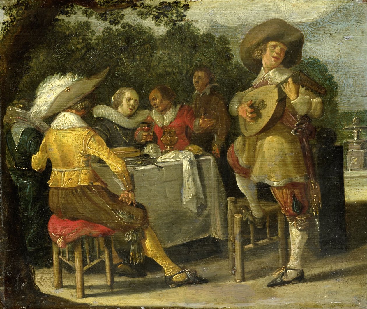 Venkovní párty, kolem 1620-30 od Dirck Hals