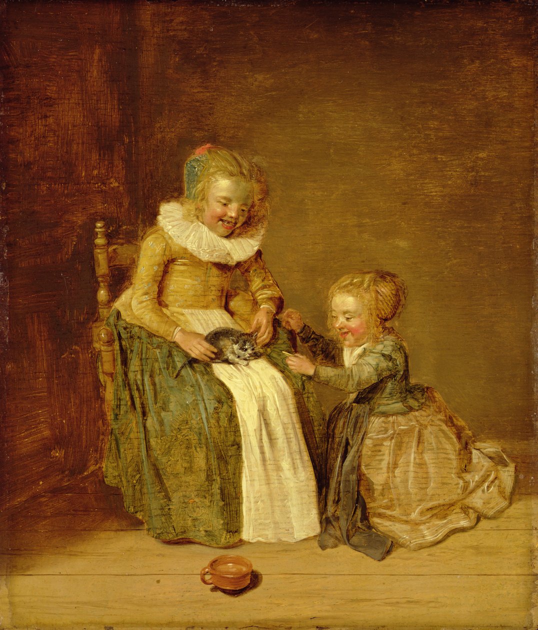 Děti s kočkou, 1631 od Dirck Hals