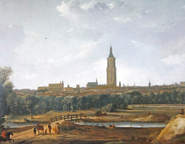 Pohled na Haag (olej na plátně) od Dirck Verhaert