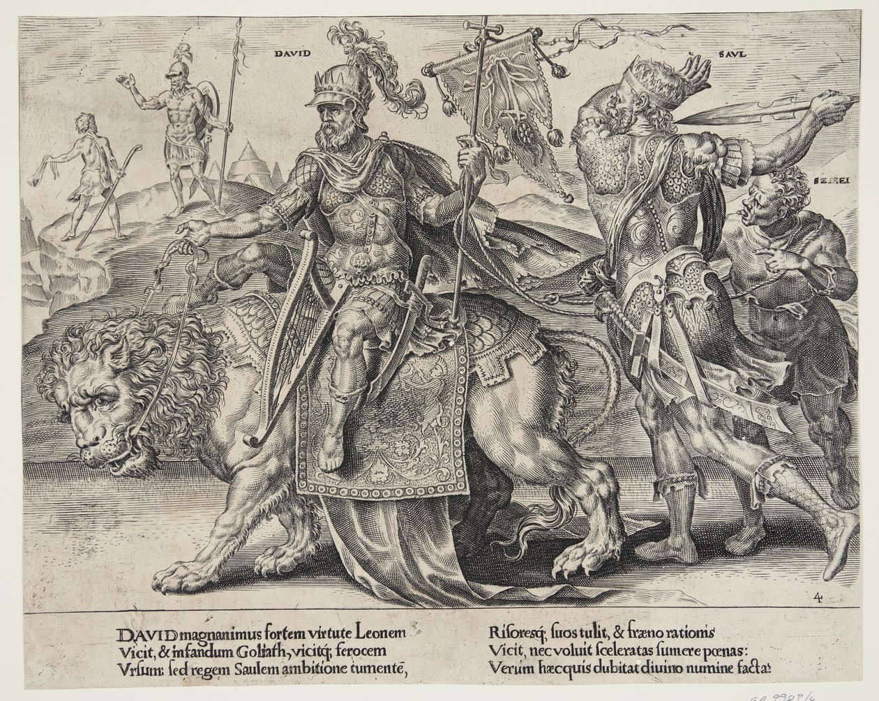 Davidův triumf od Dirck Volckertsz. Coornhert