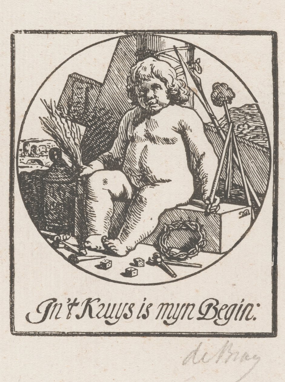 Ježíš Kristus obklopený nástroji utrpení od Dirck de Bray