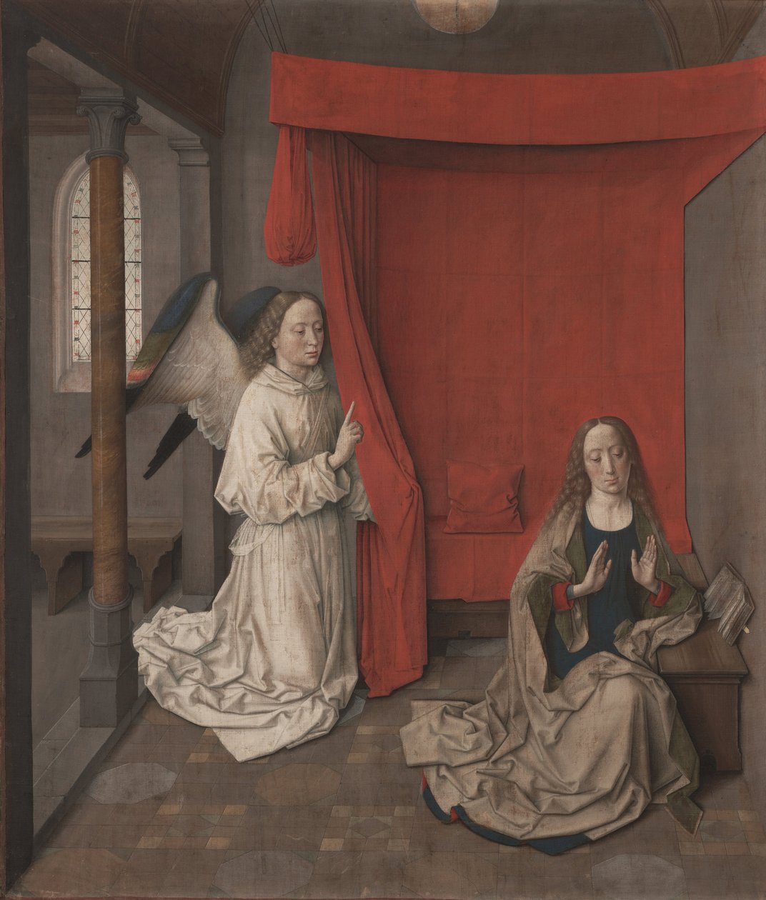 Zvěstování, asi 1455 od Dirk Bouts