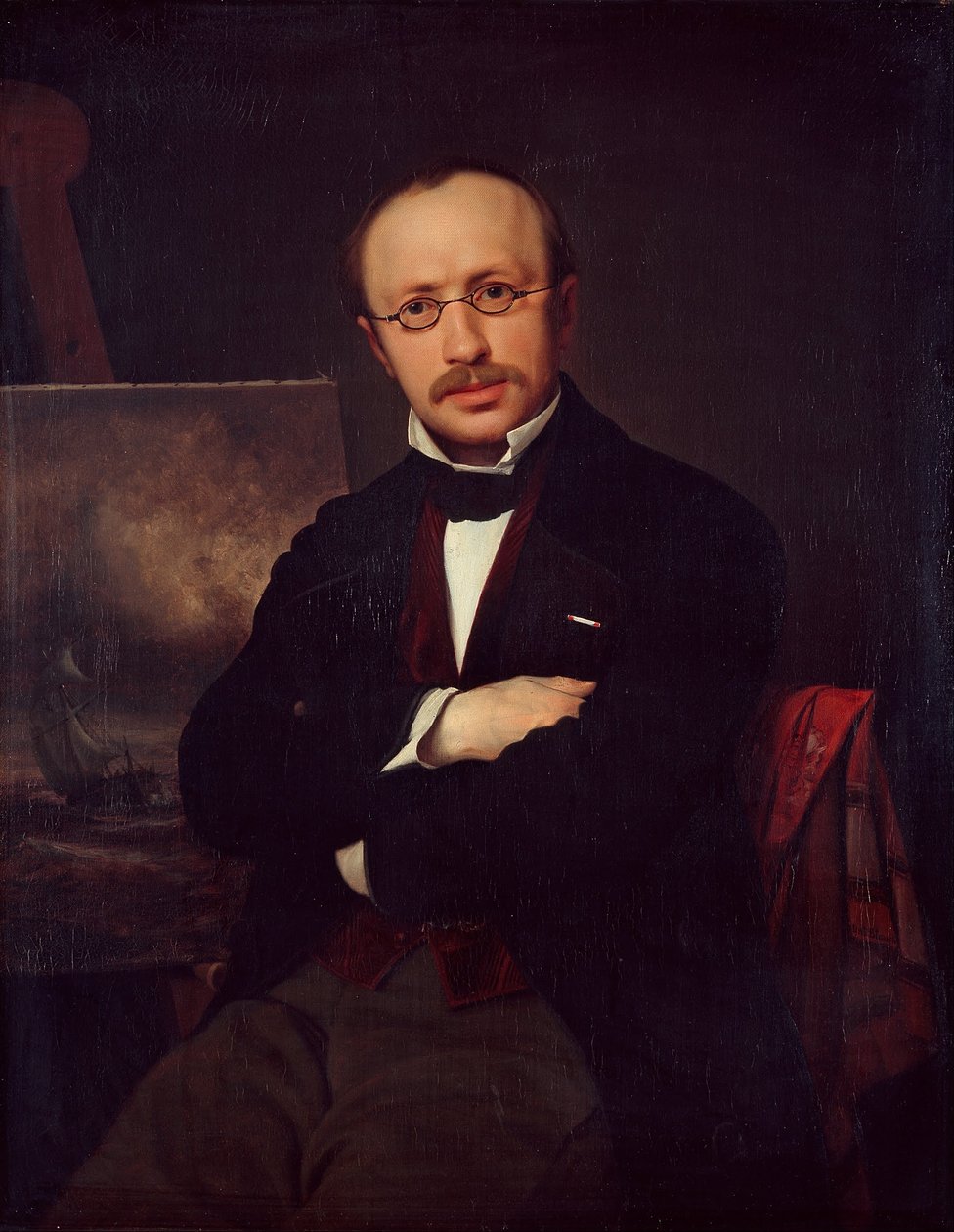 Portrét malíře Antona Melbyeho od Ditlev Conrad Blunck