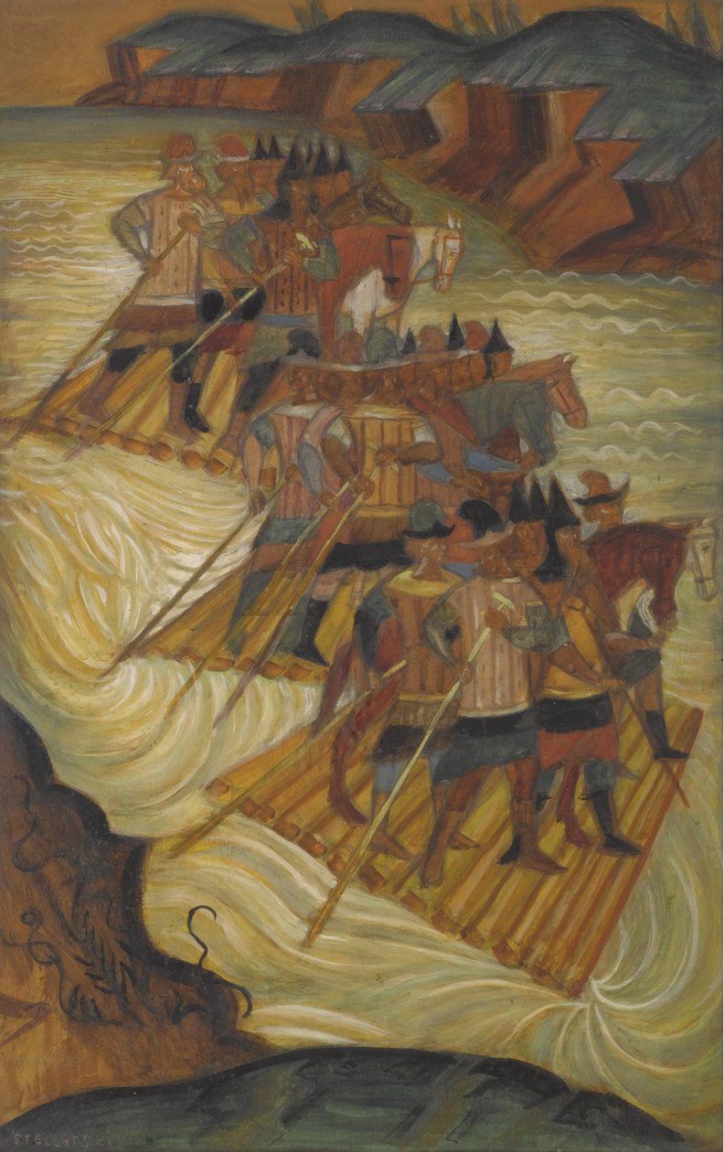 Přechod přes řeku od Dmitri Semyonovich Stelletsky