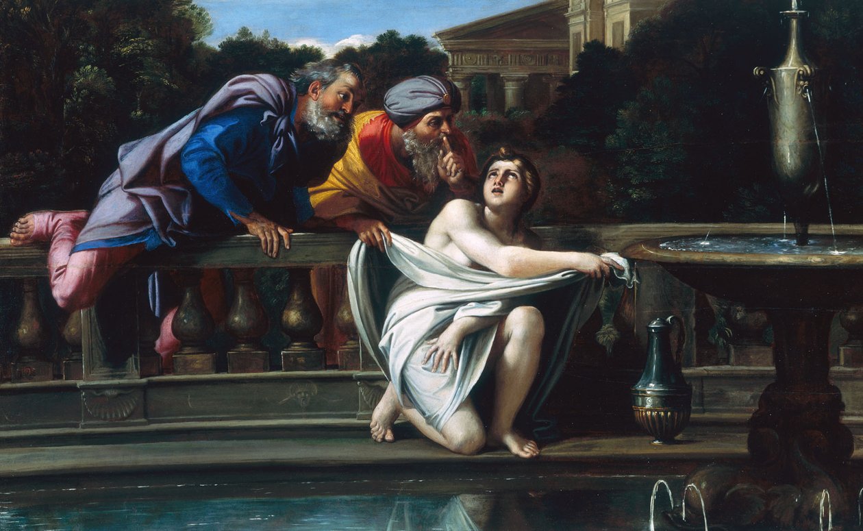 Susanna a starší od Domenichino