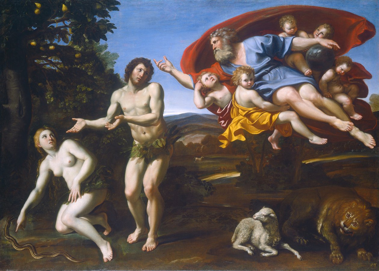 Pokárání Adama a Evy, 1626. od Domenichino