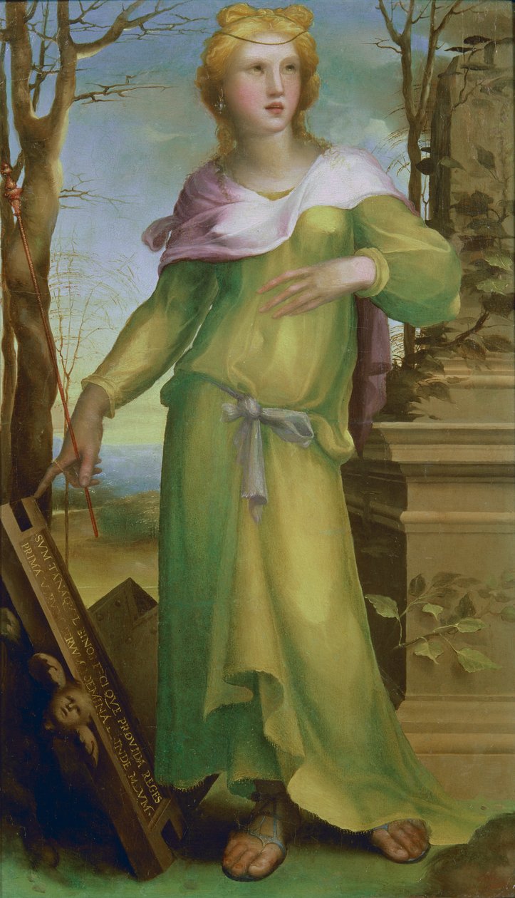 Tanaquil, cca 1520-25 (olej na dřevě) od Domenico di Pace Beccafumi  