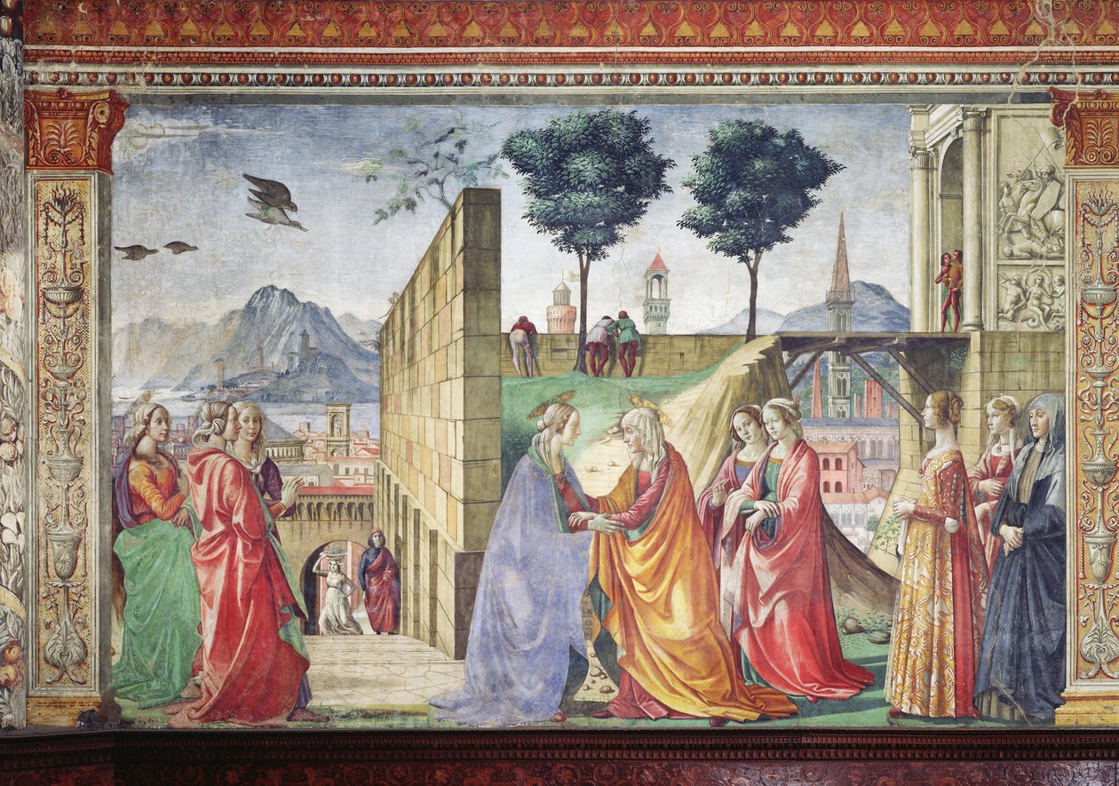 The Visitation (podrobnosti viz 124356) od Domenico Ghirlandaio