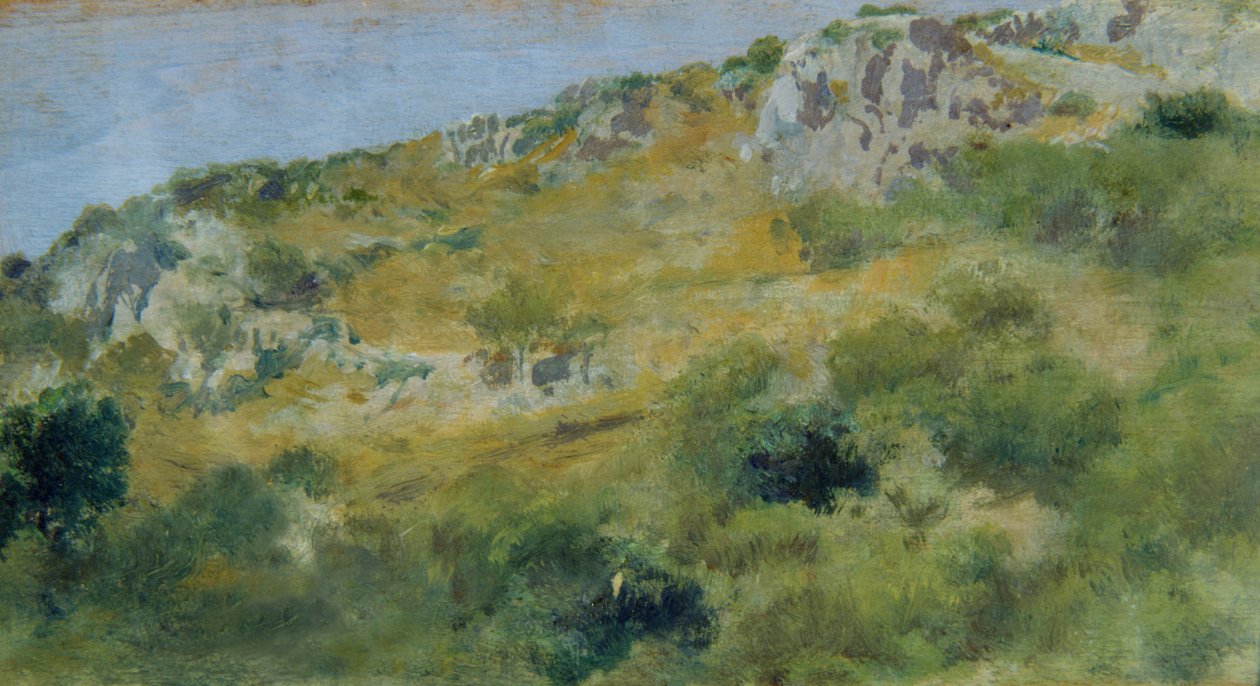 Sorrento Landscape (olej na dřevě) od Domenico Morelli