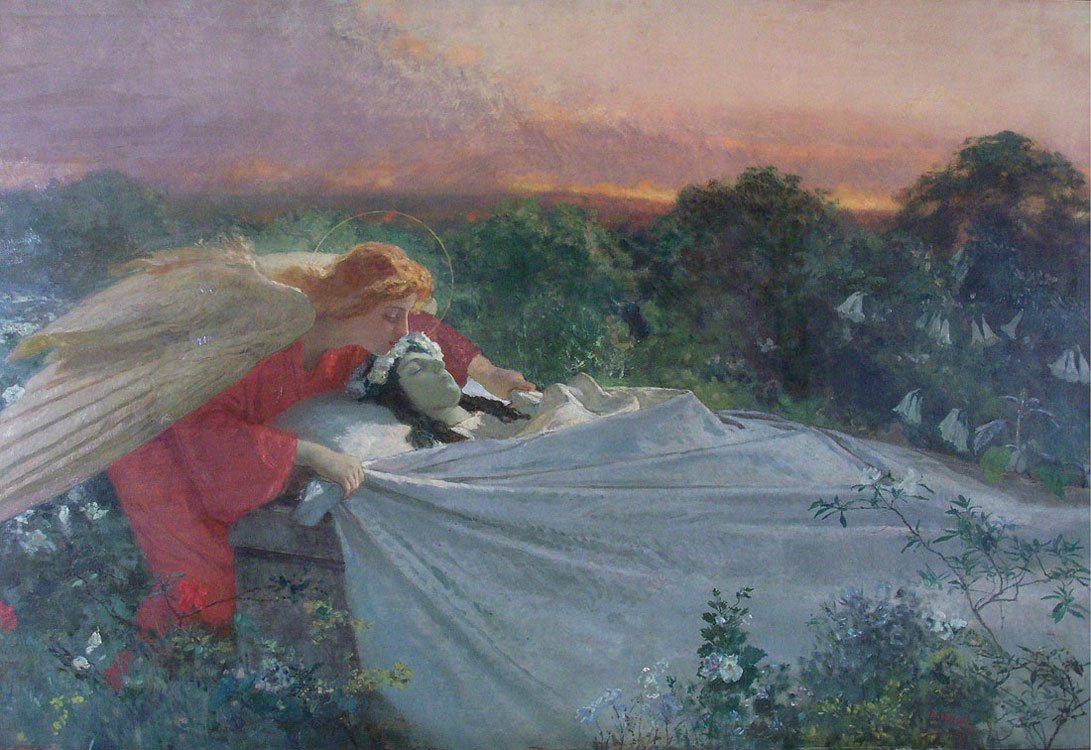 Anděl smrti od Domenico Morelli