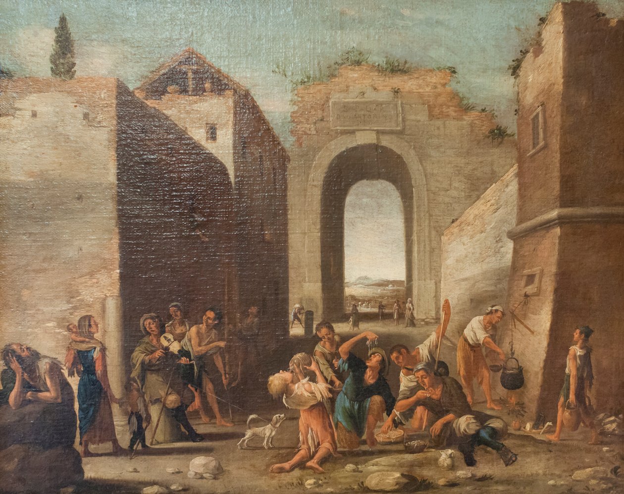 I Maccaronari (olej na plátně) od Domenico (1612 75) Gargiulo