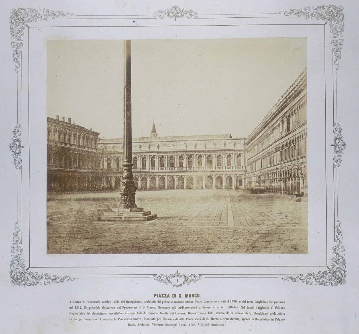 Piazza San Marco, kolem roku 1855 od Domenico Bresolin