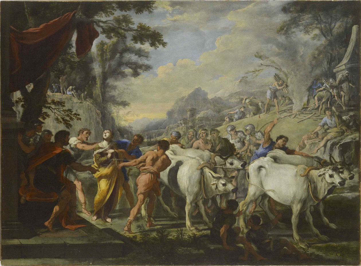 Umučení svaté Lucie, 1640-1650. od Domenico Gargiulo