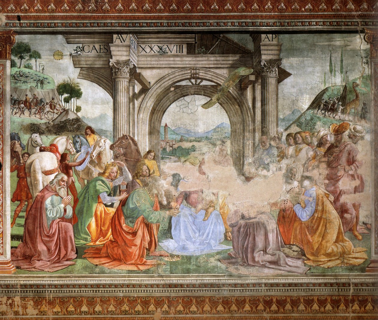 Německy: Klanění mudrců od Domenico Ghirlandaio