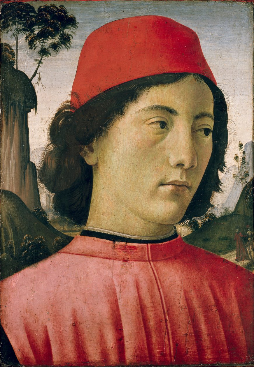 Portrét mladého muže, c1477-1478 od Domenico Ghirlandaio
