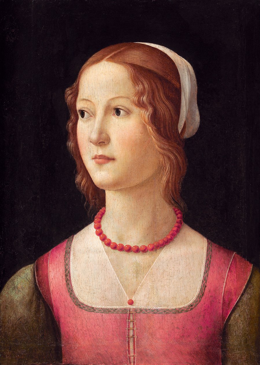 Portrét mladé ženy od Domenico Ghirlandaio