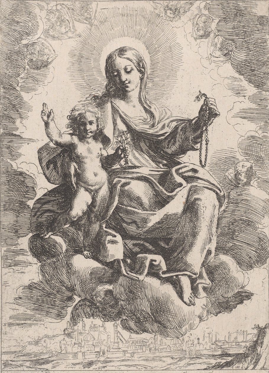 Panny Marie Růžencové, 1645-84. od Domenico Maria Canuti