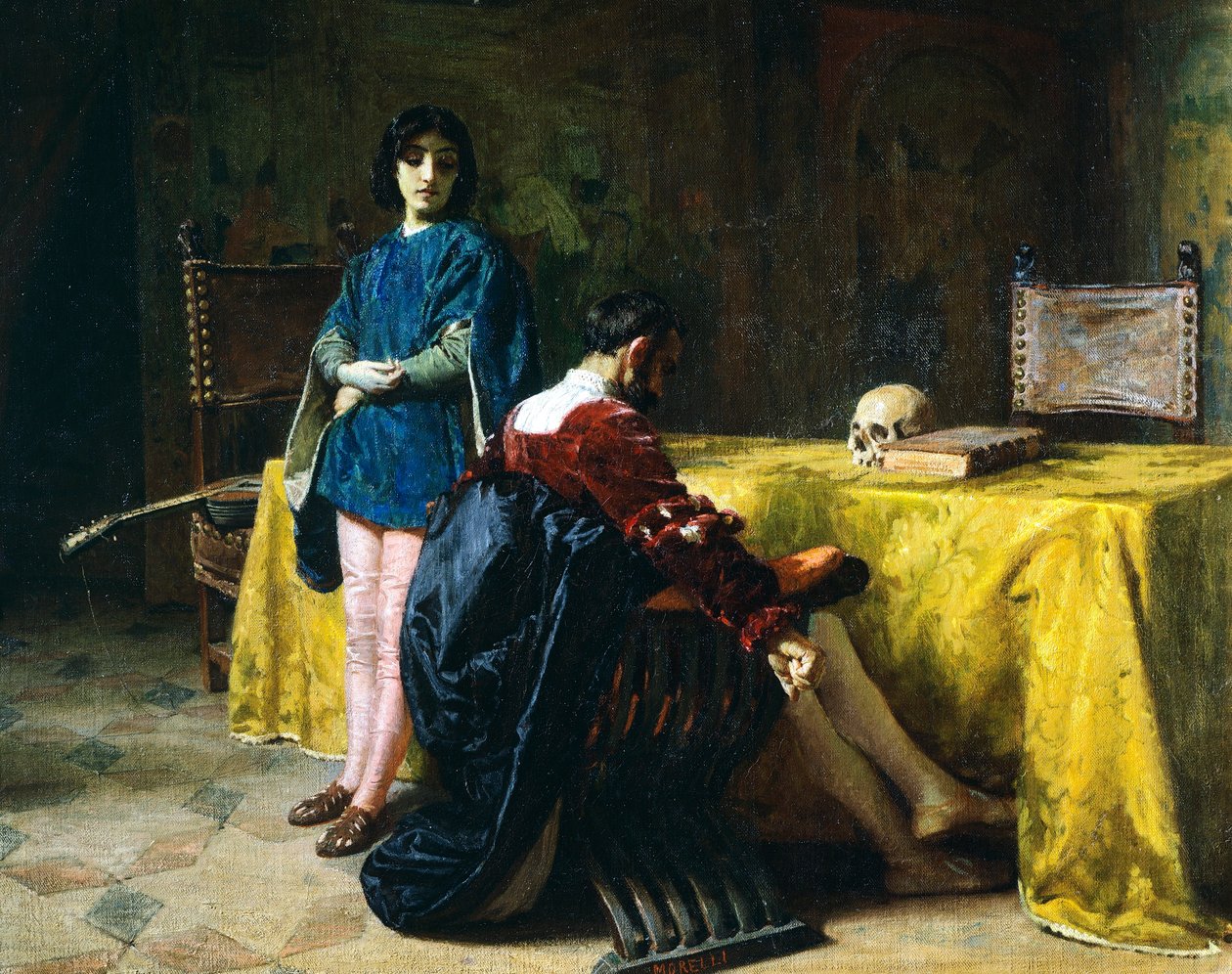 Hrabě Lara, od Domenica Morelliho od Domenico Morelli