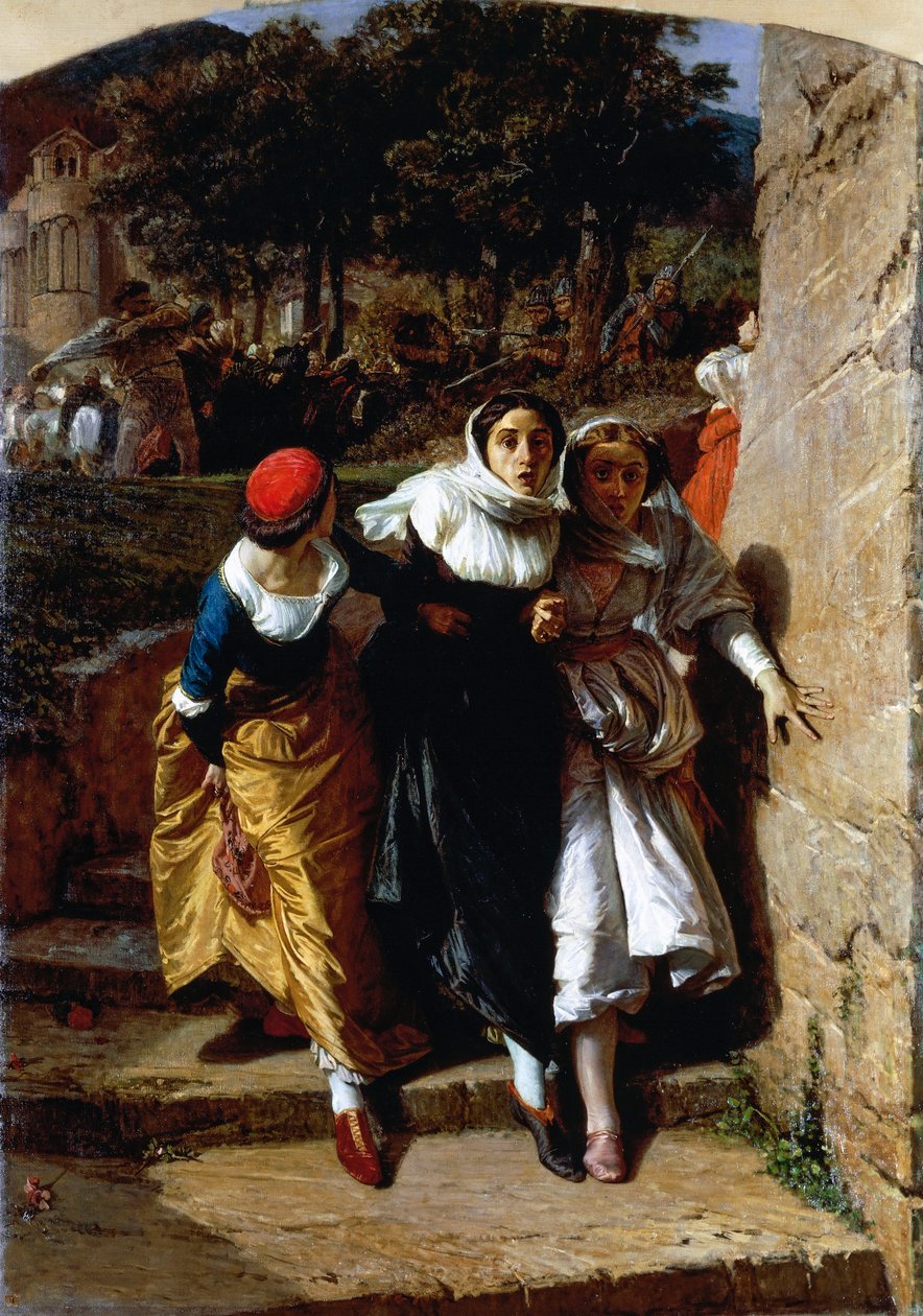 Sicilské nešpory od Domenico Morelli