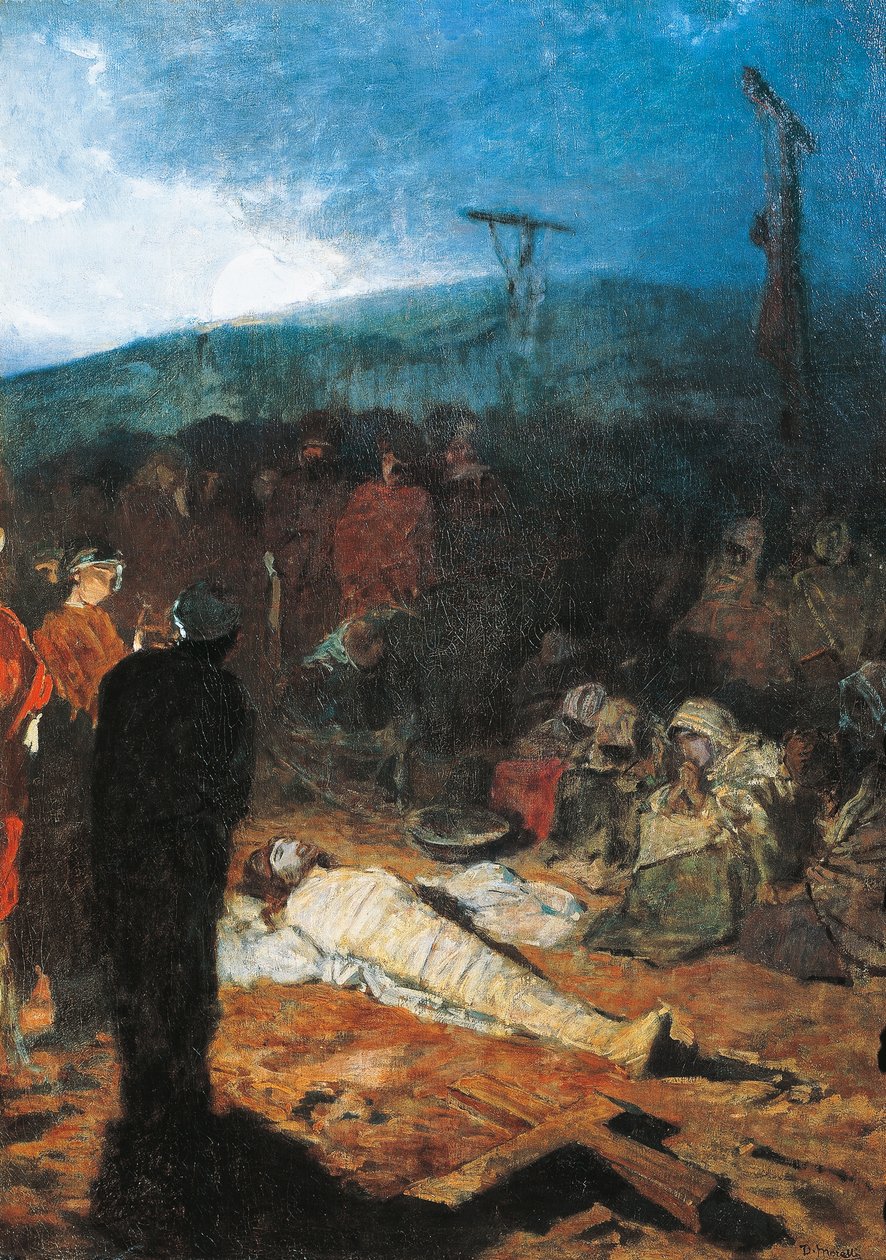 Balzamování Krista od Domenico Morelli