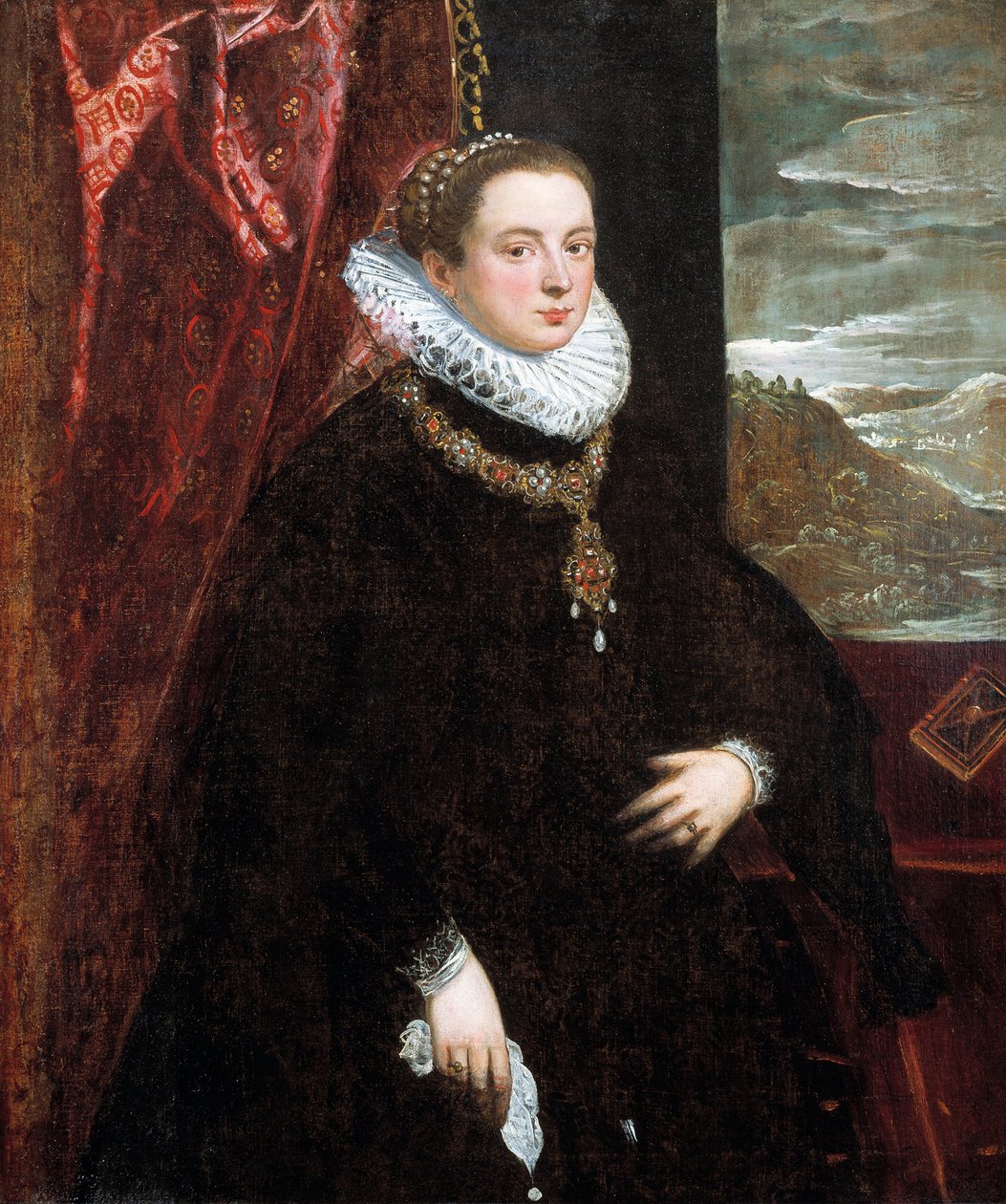 Dáma v černém, 1560 od Domenico Robusti Tintoretto