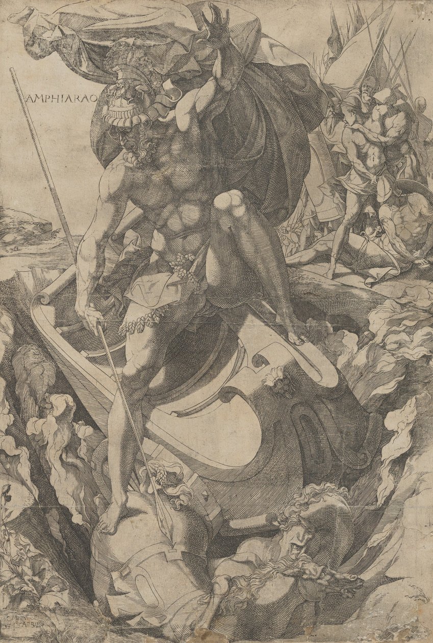 Amphiaraus, 1540-50. od Domenico del Barbiere