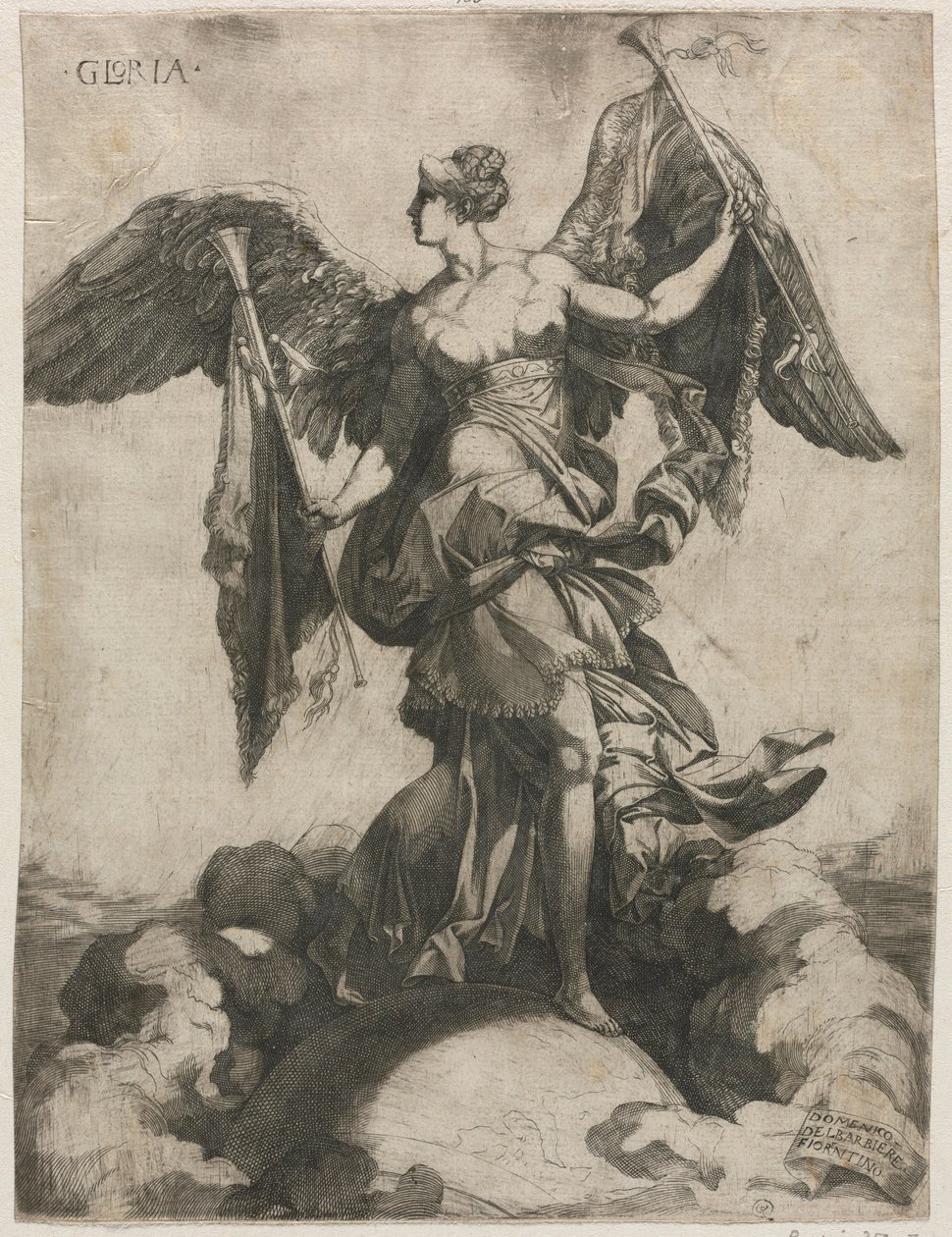Gloria, 1535 nebo 1536. od Domenico del Barbiere