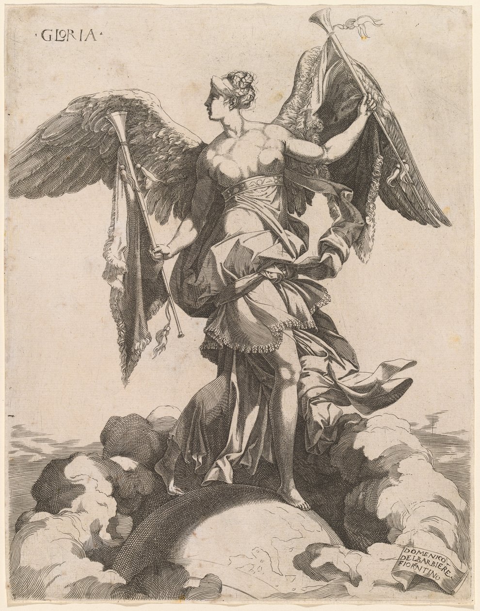 Gloria, 15401545. od Domenico del Barbiere