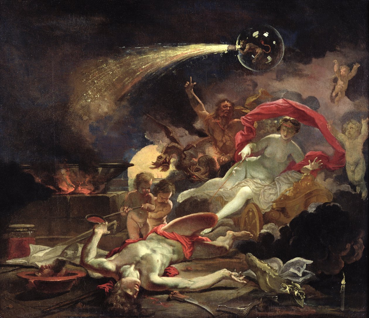 Medea Omlazující Eson od Domenicus van Wijnen