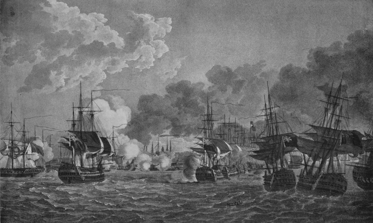Nelson v Kodani, c1801 od Dominic Serres