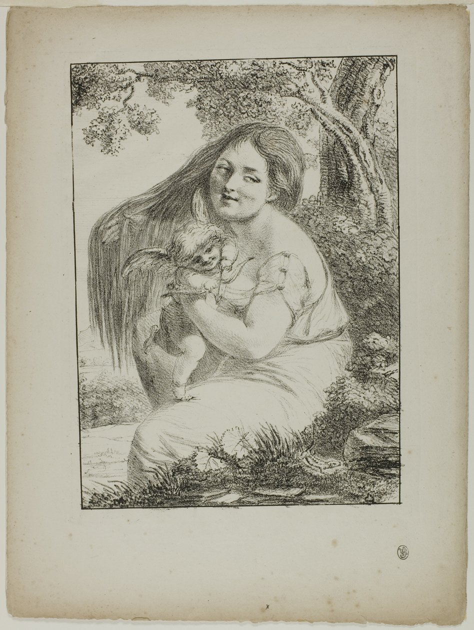 Amor a mladá žena od Dominique Vivant Denon