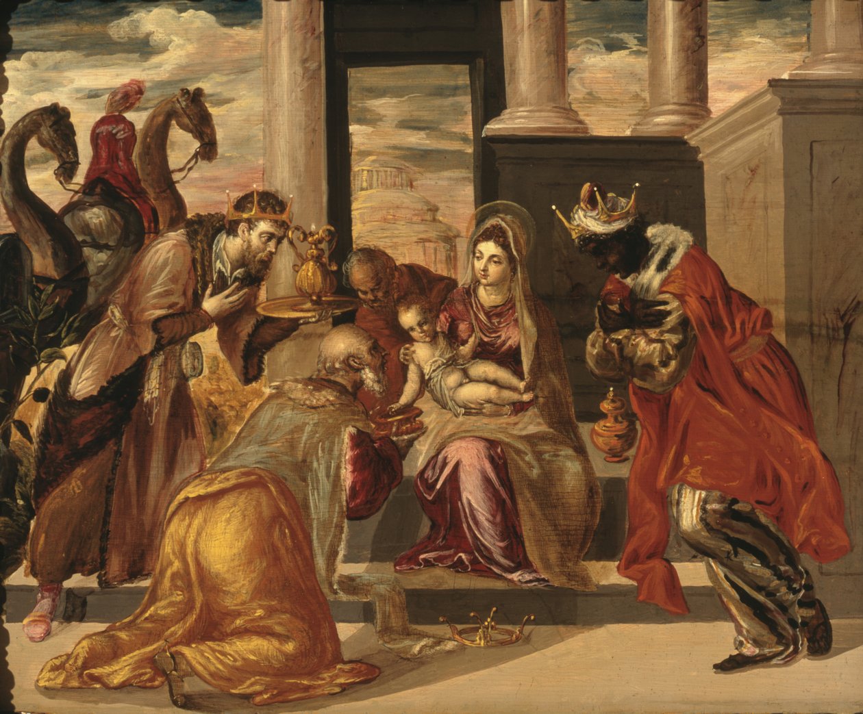 Klanění tří králů od El Greco