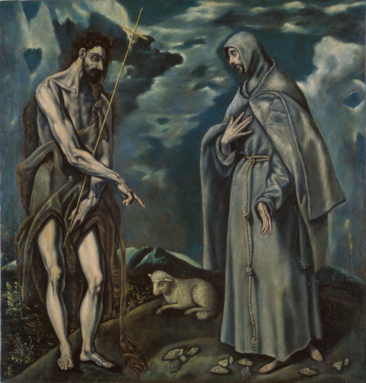 Svatý Jan Křtitel a svatý František z Assisi od El Greco