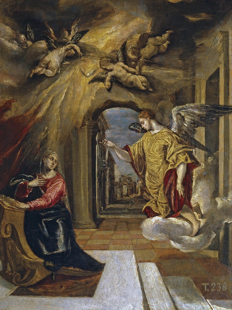 Zvěstování od El Greco