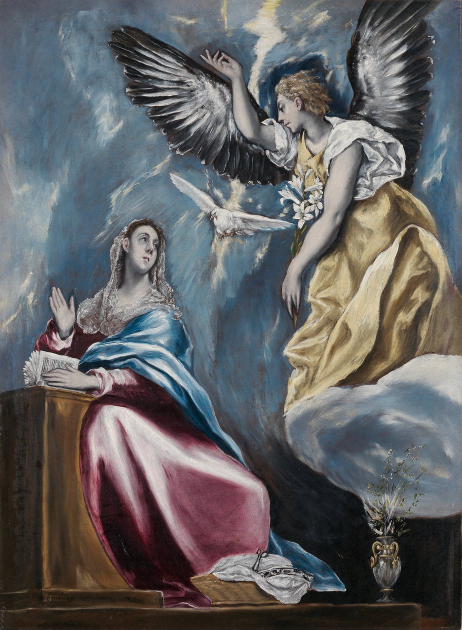 Zvěstování od El Greco