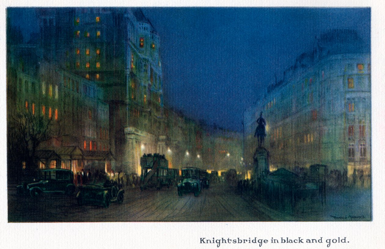 Knightsbridge v černé a zlaté, z knihy "The New Lights o