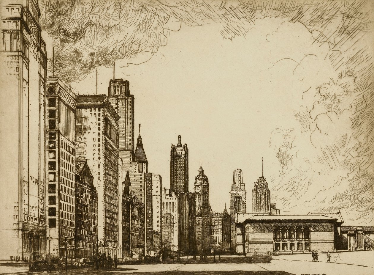 Chicago, Michigan Avenue č. 2 od Donald Shaw MacLaughlan