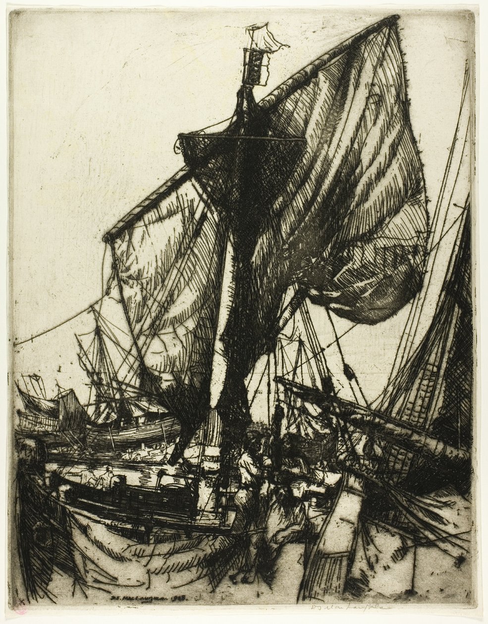 Rybáři z Chioggia od Donald Shaw MacLaughlan