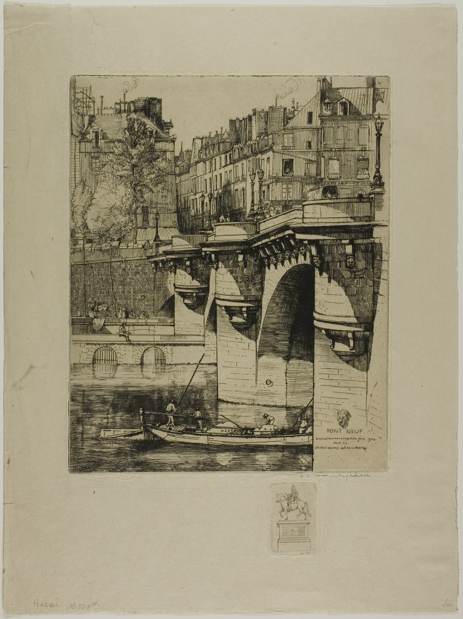 Pont Neuf, Paříž od Donald Shaw MacLaughlan