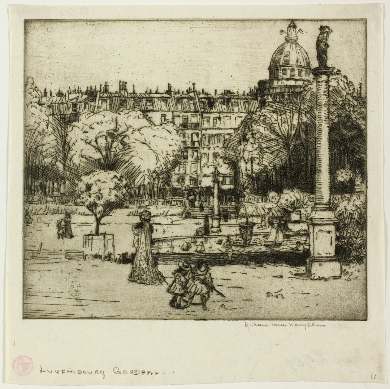 Lucemburské zahrady, Paříž od Donald Shaw MacLaughlan