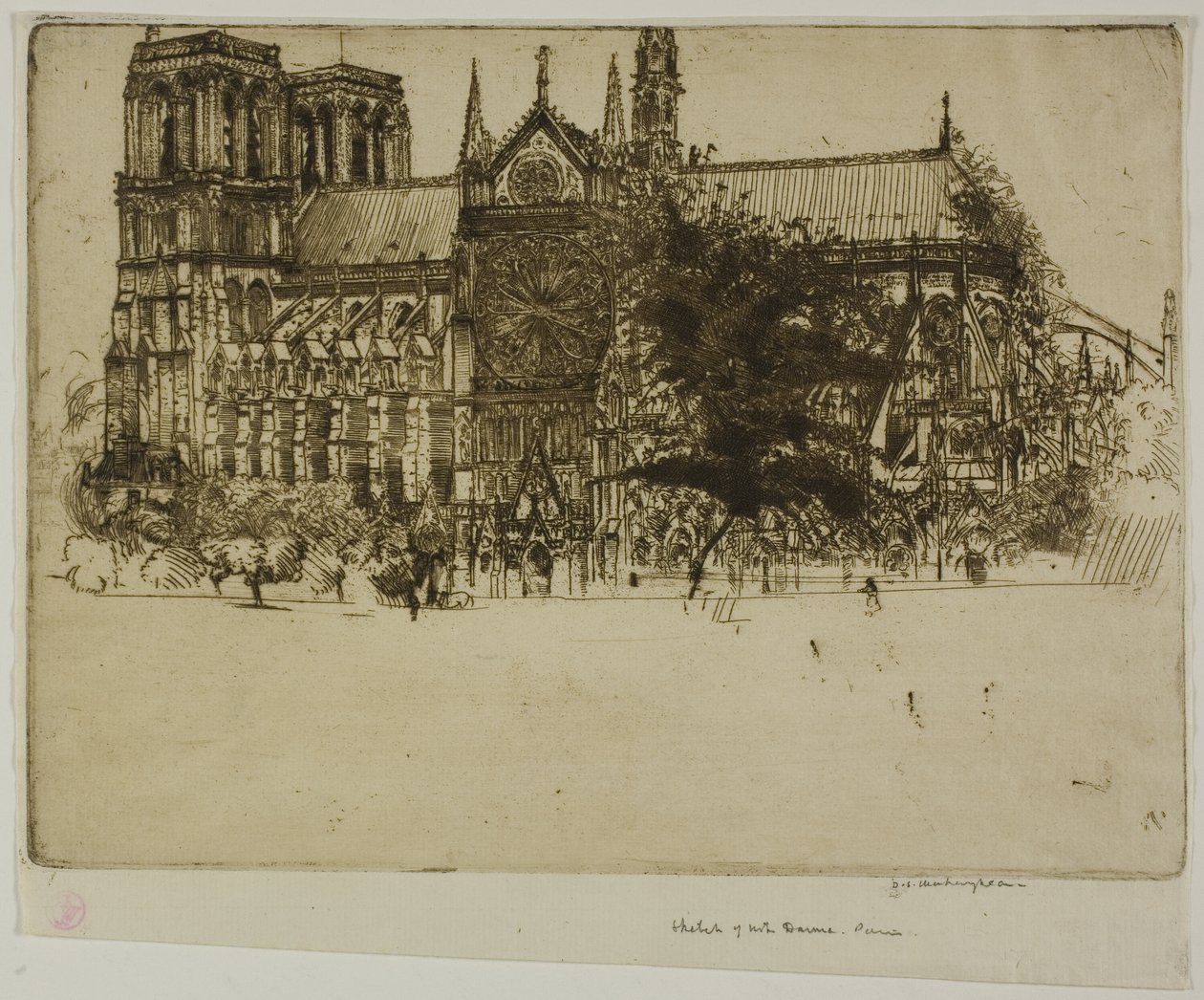 Notre-Dame, Paříž od Donald Shaw MacLaughlan
