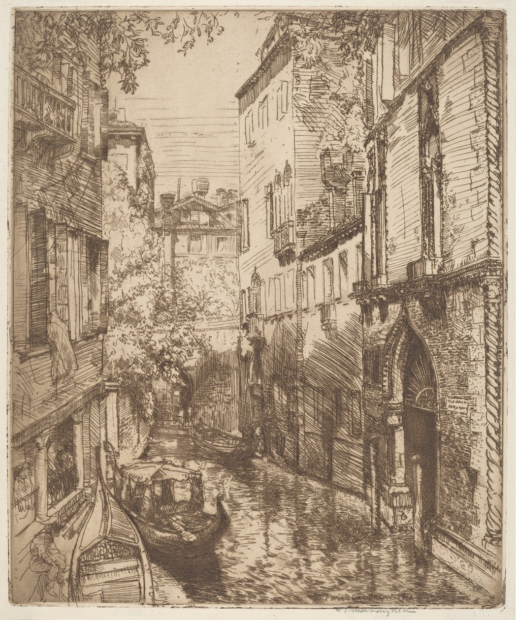 Rio delle Verona, Benátky od Donald Shaw MacLaughlan