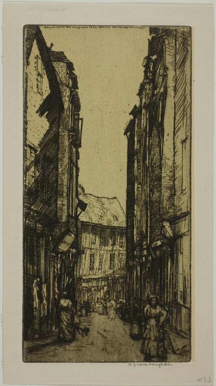 Rue des Halles, Vannes, Bretaň od Donald Shaw MacLaughlan