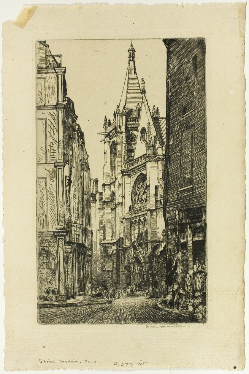 St. Severin, Paříž od Donald Shaw MacLaughlan