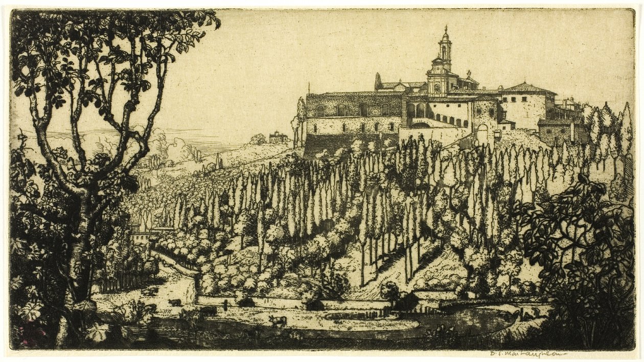 Certosa, Florencie od Donald Shaw MacLaughlan