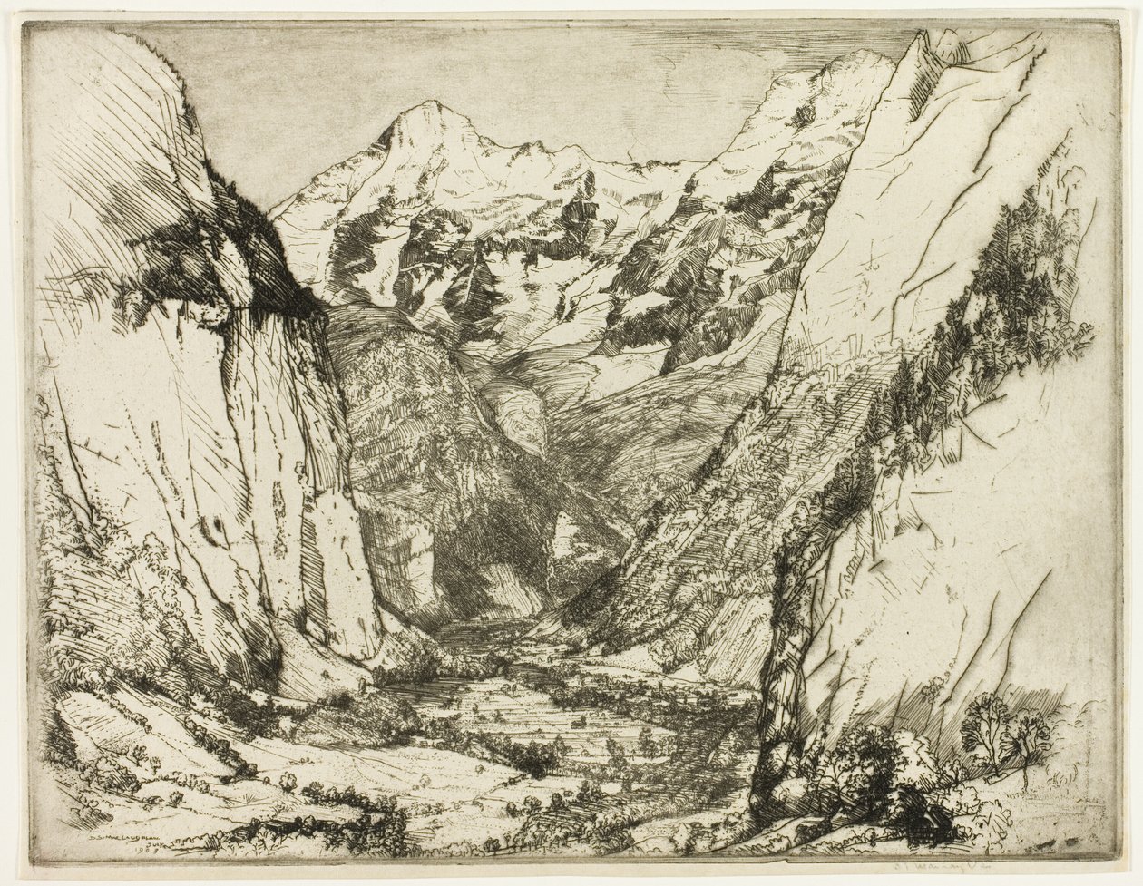 Lauterbrunnen od Donald Shaw MacLaughlan