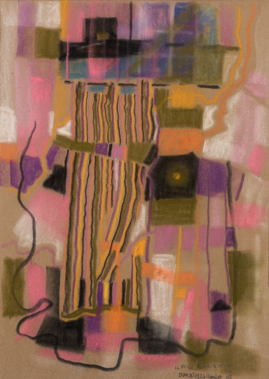 Ariadnina nit, 2002 (pastel na sametovém papíře) od Donatella Merlo
