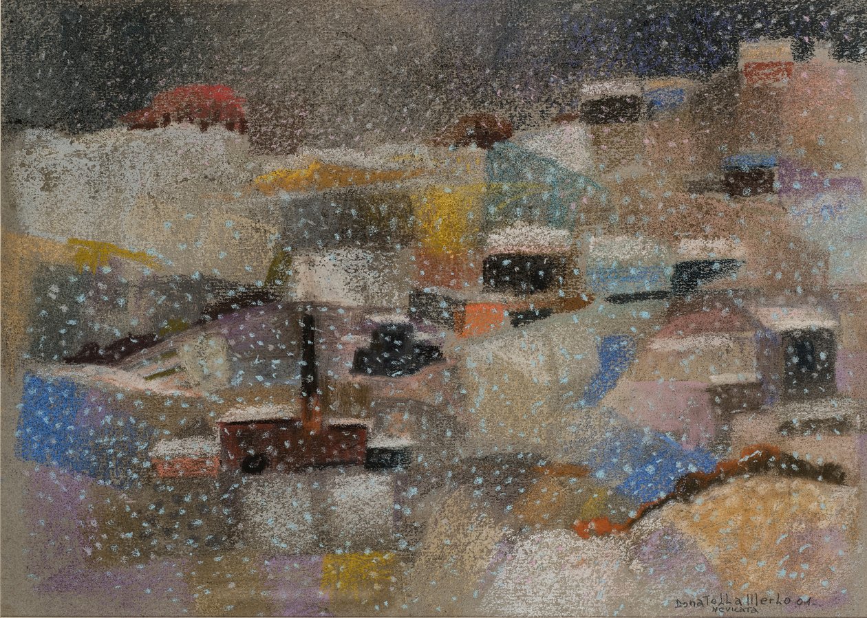 Sněžení, 2001 (pastel na sametovém papíře) od Donatella Merlo