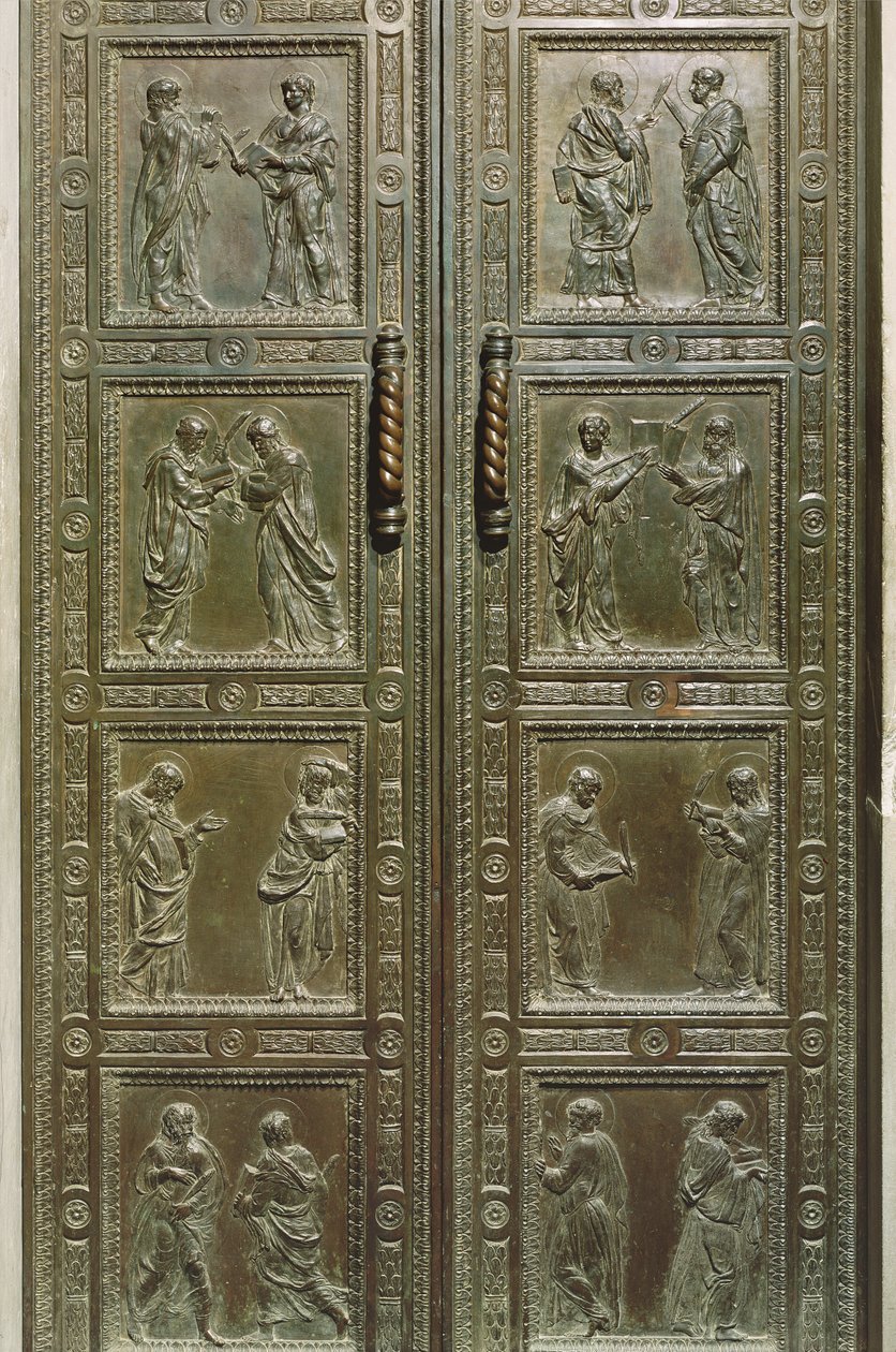 Dveře zobrazující mučedníky, 1440-43 (bronz) (detail) od Donatello