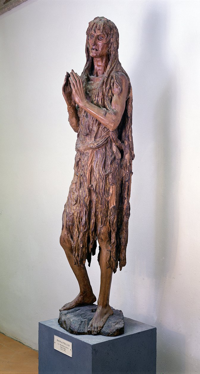 Máří Magdalena, 1453-5 (zlacené dřevo) od Donatello